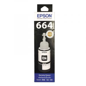 หมึกเครื่องพิมพ์ Epson T664100 สีดำ