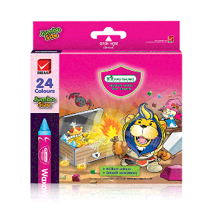 สีเทียน ขนาดจัมโบ้ 24 สี ตรา Master Art