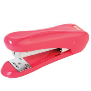 MAX เครื่องเย็บกระดาษ HD-50 สีชมพู ขนาด 3.1x12.3x5 ซม.