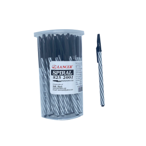 ปากกา Lancer Spiral สีดำ 1กระปุก 50 ด้าม