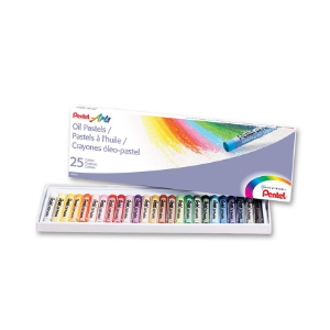 Pentel สีชอล์ค 25 สี PHN-25AS (Oil Pastels)